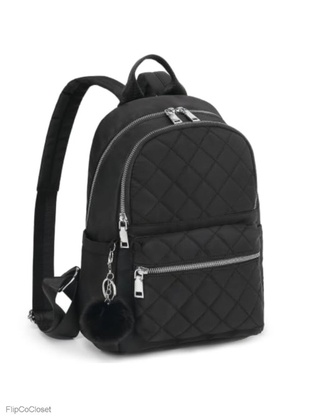 Mini Backpack Purse for Women Lightweight Quilted Vegan Leather Daypack